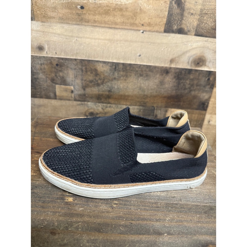 UGG Sammy Black Knit Slip On Sneakers 1016756 Womens 6.5